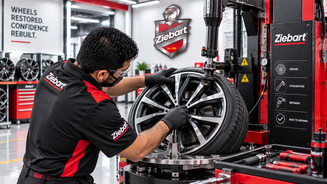 Refurbished alloy wheel